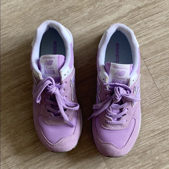 purple new balance shoes
